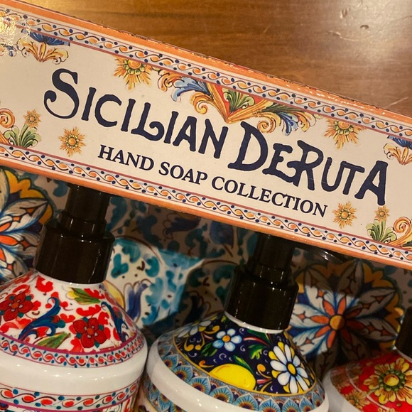 NEW! Deruta Hand Soap Home and Body Company 21.5 fl oz Lemon Verbena Blue Yellow - Picture 10 of 10